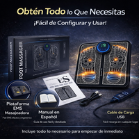 Masajeador EMS para Pies – Alivio del Dolor y Circulación en 10 Minutos