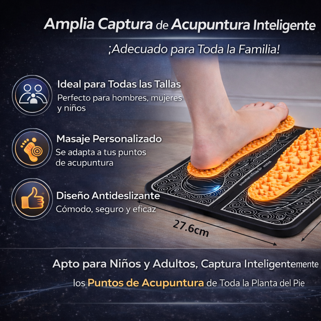 Masajeador EMS para Pies – Alivio del Dolor y Circulación en 10 Minutos
